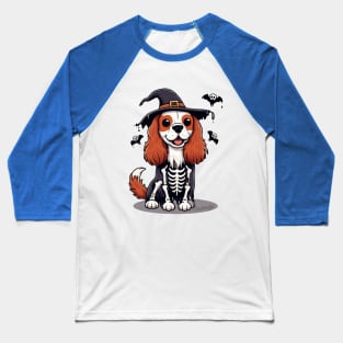 Halloween King Charles Spaniel Baseball T-Shirt